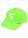 Pigmented Canvas S Logo 6 Panel Cap Lime SS23H117 - SUPREME - BALAAN 1