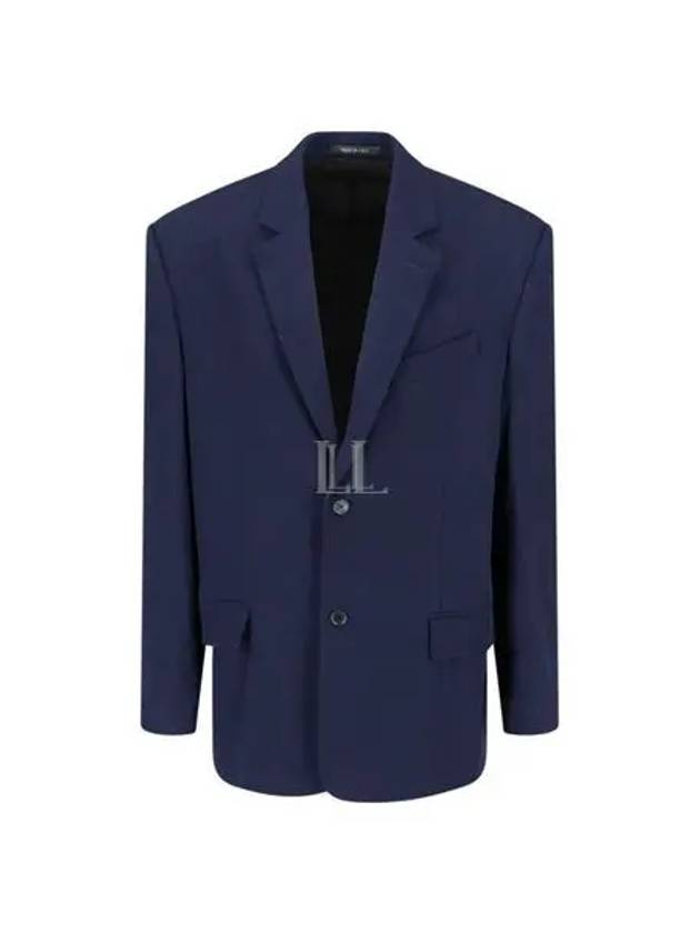 Regular Tailored Jacket Navy - BALENCIAGA - BALAAN 2