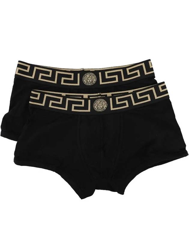 Men's Greca Border Draws 2 Pack Briefs Black - VERSACE - BALAAN 4