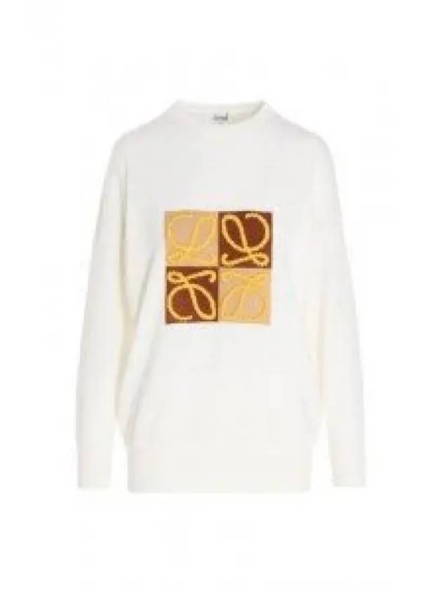 Pullover Anagram Wool Knit Top White - LOEWE - BALAAN 2