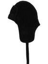 Hat Wool Aviator Beanie Black 3B00022 M1241 999 - MONCLER - BALAAN 1