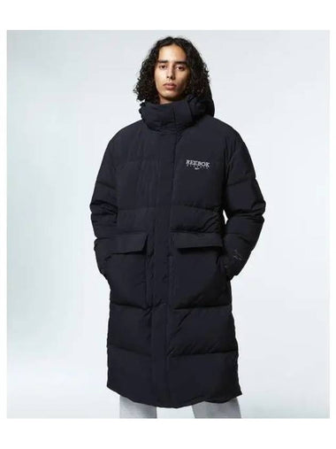 Classic Vector Long Down Jacket Black - REEBOK - BALAAN 1