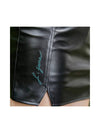 golf wear leather double slit skirt Leather double slit skirt Black - J JANE - BALAAN 4