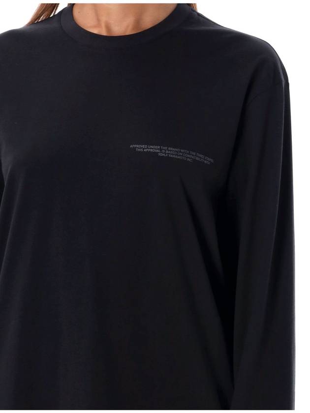 Logo long sleeve t shirt black - Y-3 - BALAAN 4