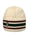 Polo Bear Cable Cricket Knit Beanie Beige - POLO RALPH LAUREN - BALAAN 2