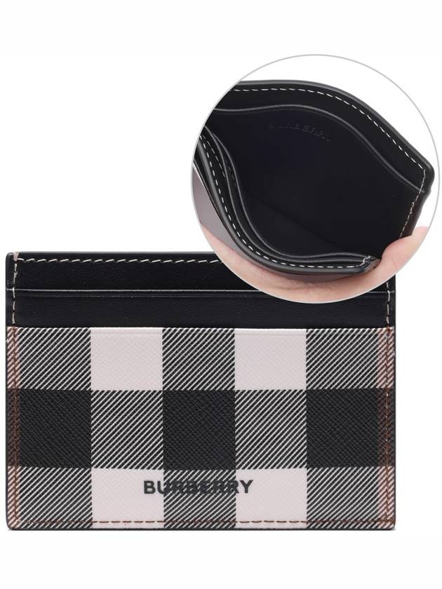 Check Print 2-tier Card Wallet Dark Burch Brown - BURBERRY - BALAAN 2