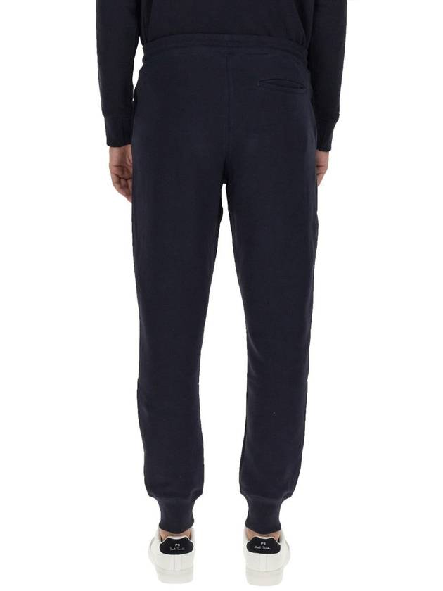 Men's Zebra Logo Jogger Pants Navy - PAUL SMITH - BALAAN 4