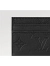 Monogram Double Card Wallet Black - LOUIS VUITTON - BALAAN 3