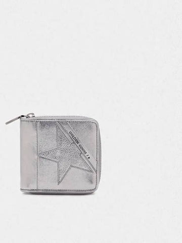 KOREA Women s Star Medium Zipper Wallet G36WA883 A6 Silver - GOLDEN GOOSE - BALAAN 1