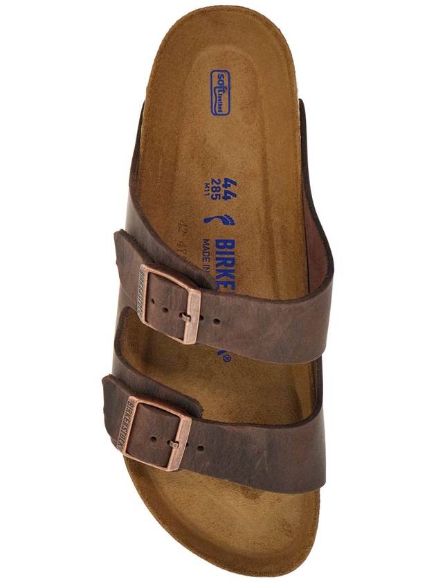 classic habana leather arizona slippers with cork and rubber sole - BIRKENSTOCK - BALAAN 2