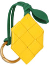 Lemon Leather Key Holder Yellow - BOTTEGA VENETA - BALAAN 1