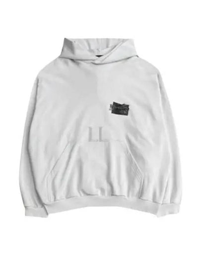 Logo Tape Hoodie White - BALENCIAGA - BALAAN 2