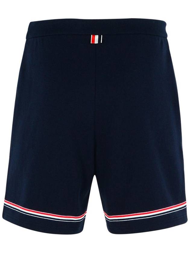 Thom Browne Navy Cotton Bermuda Shorts - THOM BROWNE - BALAAN 3