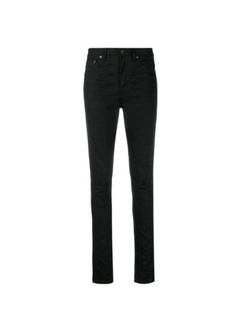 mid-rise skinny jeans black - SAINT LAURENT - BALAAN 1