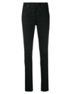 mid-rise skinny jeans black - SAINT LAURENT - BALAAN 1