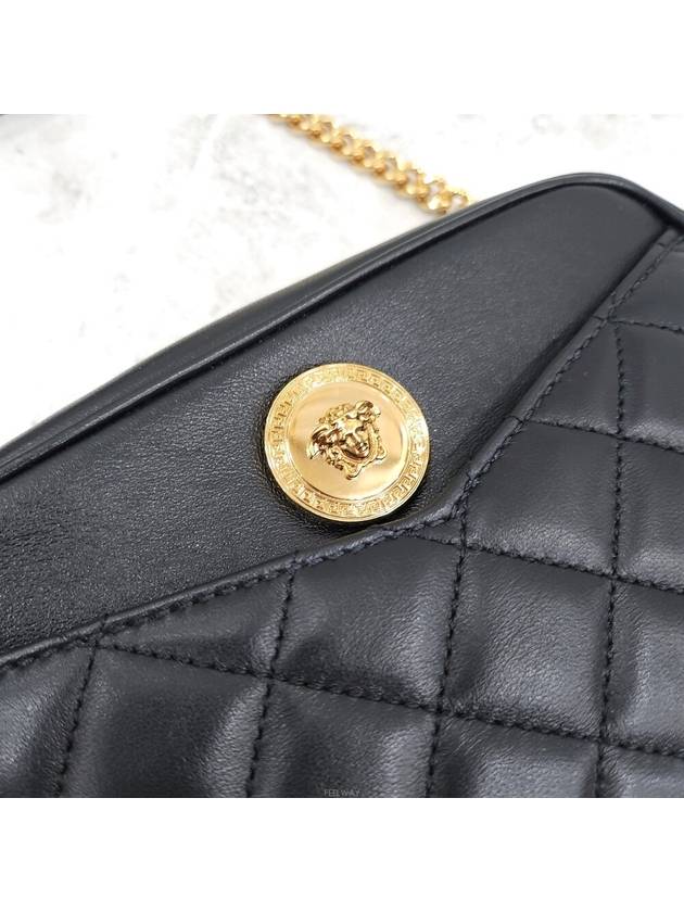 Lux You New product Quilted small shoulder cross bag black - VERSACE - BALAAN 5