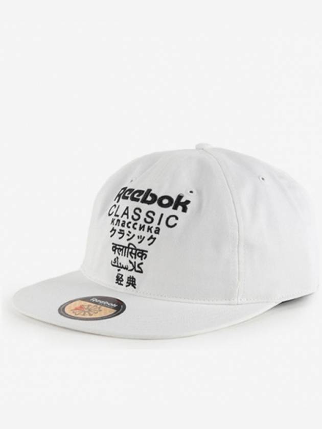 01DL8707International Logo Snapback CapWhite - REEBOK - BALAAN 1