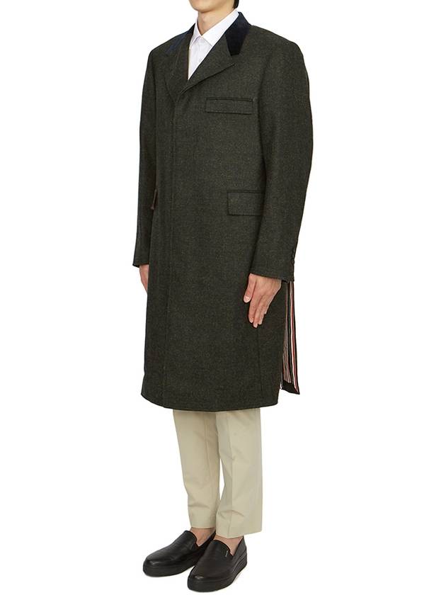 Classic Chesterfield Oversized Single Coat Green - THOM BROWNE - BALAAN 3