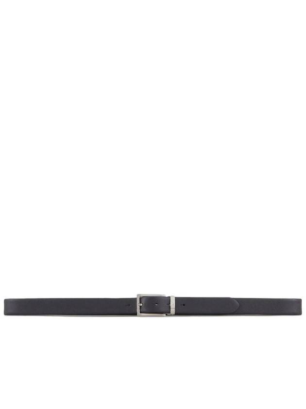 Logo Buckle Leather Belt Y4S498YLP4E - EMPORIO ARMANI - BALAAN 3