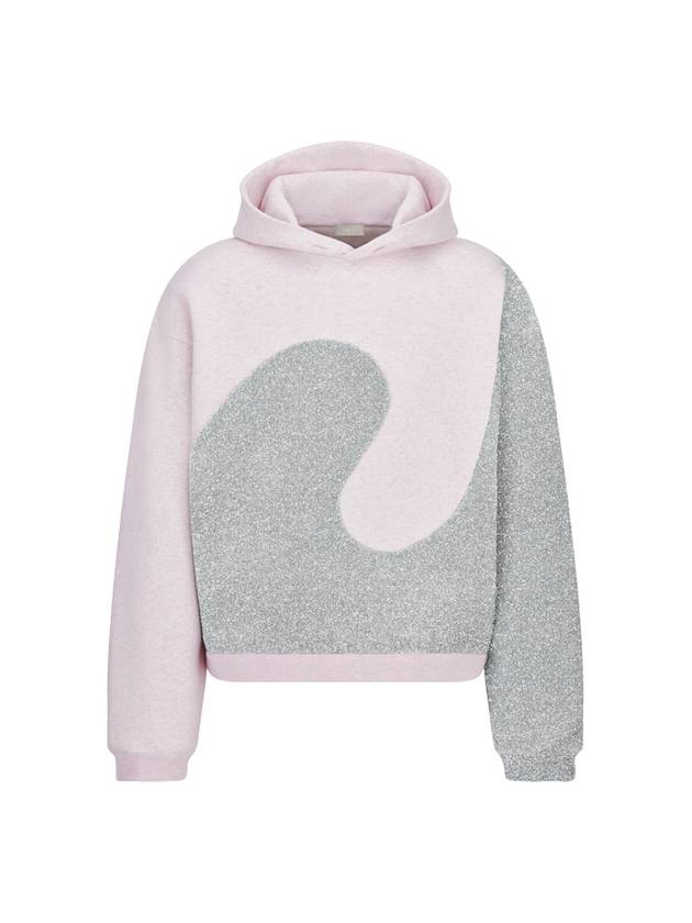 Cotton Jersey Hoodie Pink Heather - DIOR - BALAAN 1