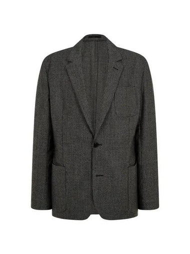 Check texture wool single jacket charcoal 270336 - PAUL SMITH - BALAAN 1