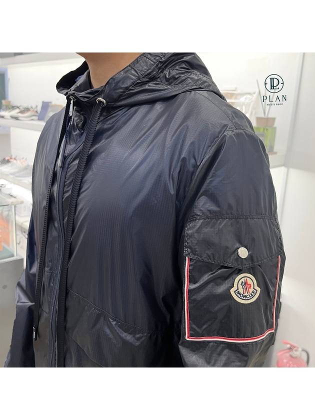 Ebizo Hoodie Jacket Night Blue - MONCLER - BALAAN.