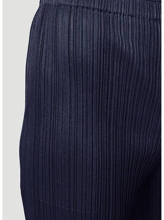 Pleated Plissé Issey Miyake Plate AllOver Rib Pants Navy - ISSEY MIYAKE - BALAAN 2