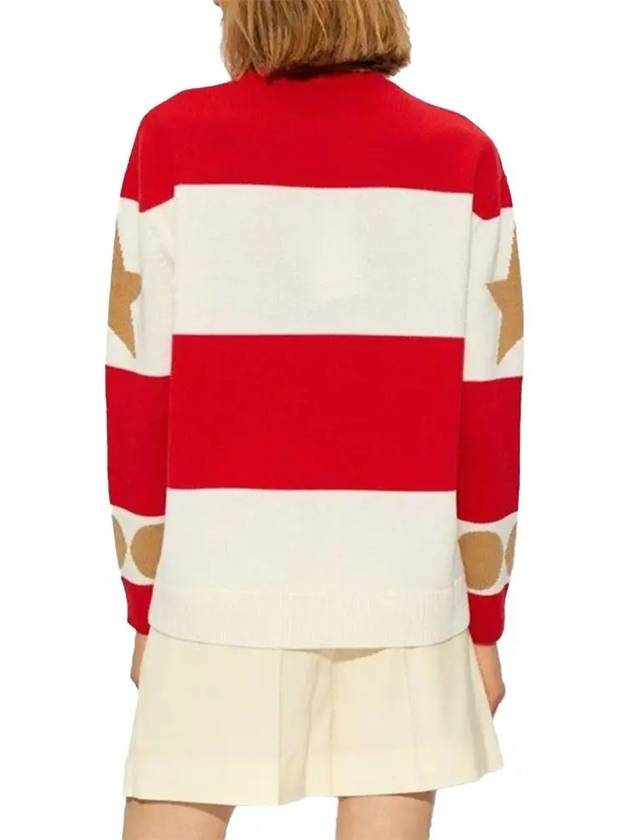 Dirce Knit Top White Red - MAX MARA - BALAAN 4