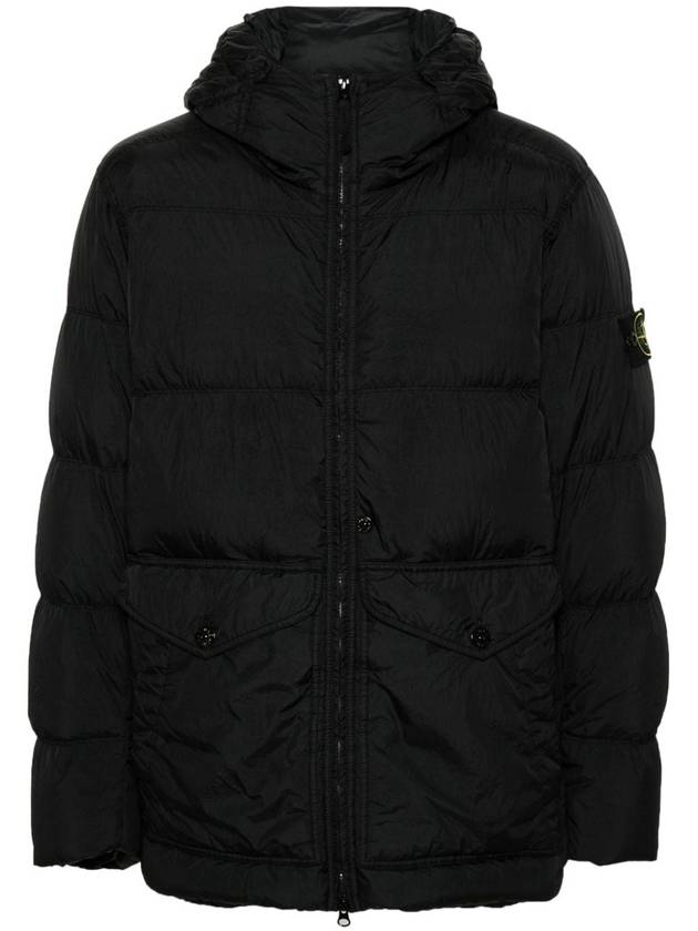 Crinkle Reps Re-Nylon Down Padding Black - STONE ISLAND - BALAAN 3