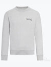 Oars Regular Crew Sweatshirt Light Grey Melange - MAISON KITSUNE - BALAAN 2