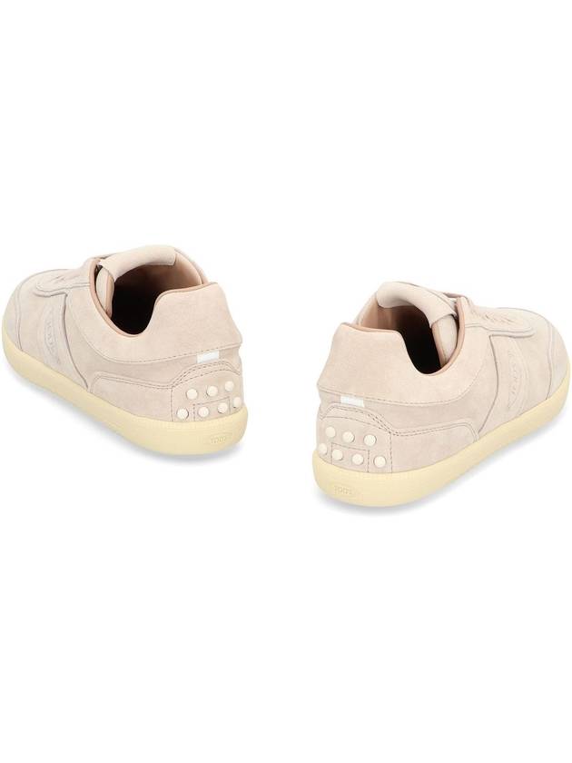 Taps Suede Low Top Sneakers Beige - TOD'S - BALAAN 5