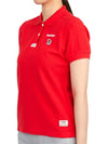 Women’s Icon Short Sleeve PK Shirt Red - HORN GARMENT - BALAAN 3