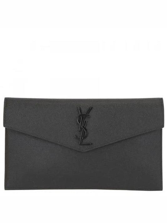 Uptown Grande Poudre Clutch Bag Black - SAINT LAURENT - BALAAN 2