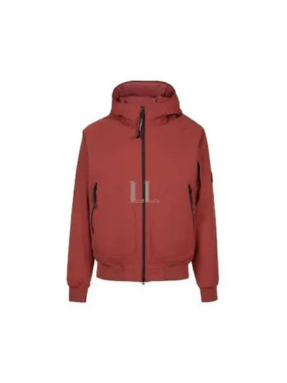 Pro-Tech Ribbed Hooded Jacket Red - CP COMPANY - BALAAN 2