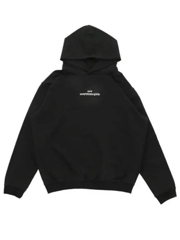 Riverse Embroidered Logo Hoodie Black - MAISON MARGIELA - BALAAN 2