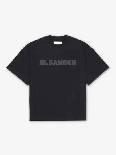 Logo Print Short Sleeve T-Shirt Black - JIL SANDER - BALAAN 2