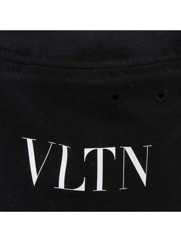 VLTN Logo Bucket Hat Black - VALENTINO - BALAAN 4