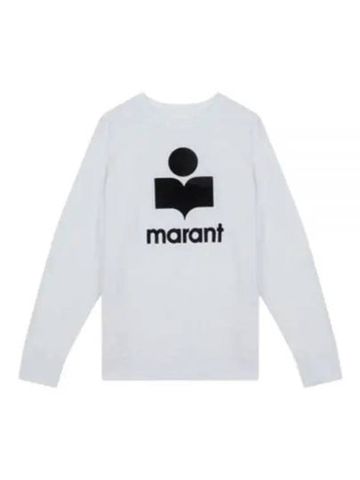 Kieffer Logo Print Linen Long Sleeve T-Shirt White - ISABEL MARANT - BALAAN 2