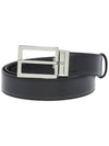 Steel Pin Buckle 35mm Leather Belt Black - MONTBLANC - BALAAN 1