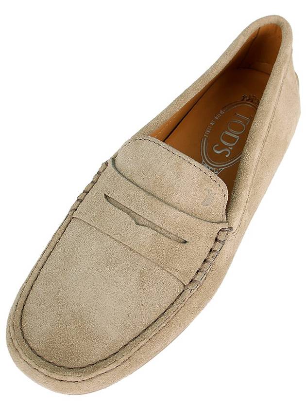 Gommino Suede Driving Shoes Beige - TOD'S - BALAAN 8