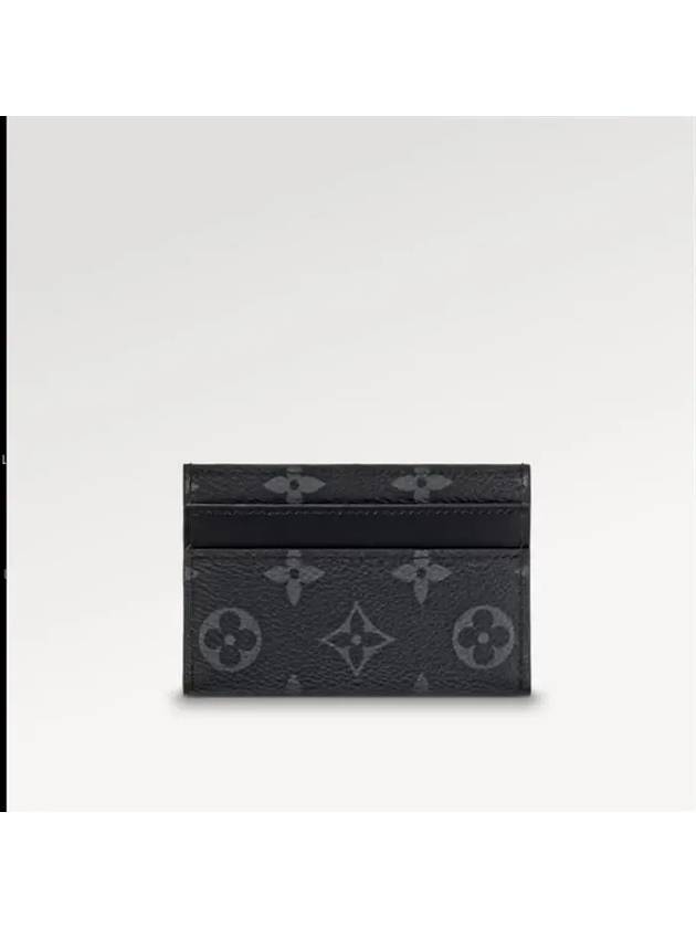 Monogram Eclipse Double Card Wallet Black - LOUIS VUITTON - BALAAN 8