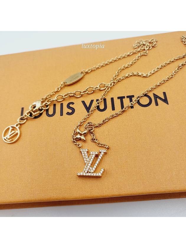 LV Iconic Crystal Necklace Gold - LOUIS VUITTON - BALAAN 4