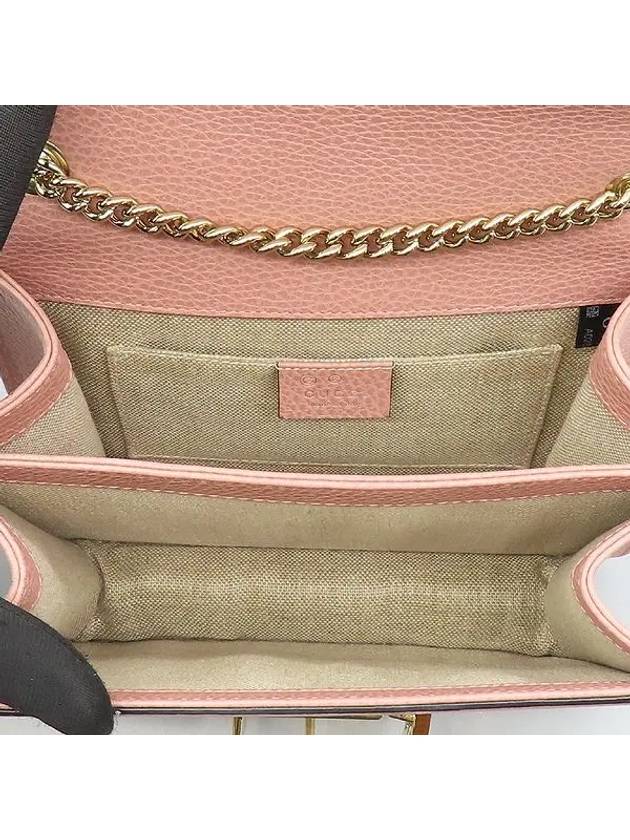 510304 GG logo indigo pink color interlocking chain shoulder and cross bag - GUCCI - BALAAN 6