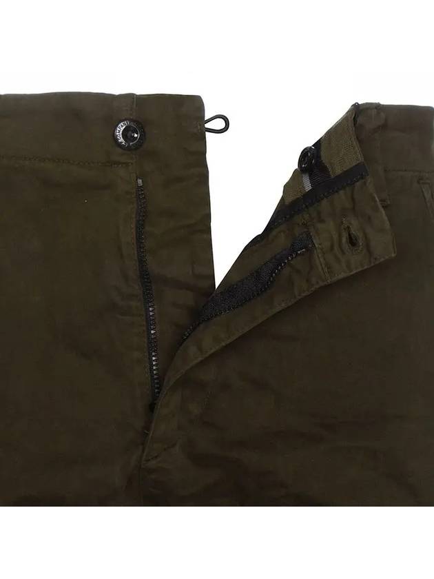 Lens Wappen Straight Pants Green - CP COMPANY - BALAAN 5