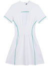 Women s Golf Short Sleeve Crystal Dress White - J.LINDEBERG - BALAAN 1