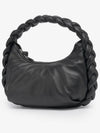 Women's Espiga Plate Padded Detail Shoulder Bag Black - HEREU - BALAAN 3