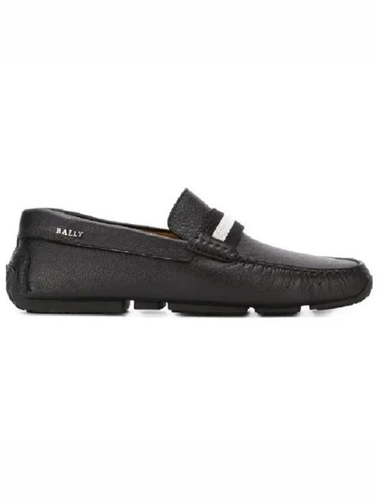 Men PEARCE Leather Driving Shoes Black - BALLY - BALAAN 2