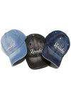 Washed Denim Nokin Logo Ball Cap 3 Colors - OGARP - BALAAN 2