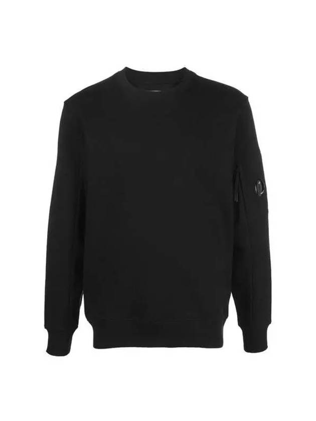 Diagonal Raised Fleece Sweatshirt Black - CP COMPANY - BALAAN 2