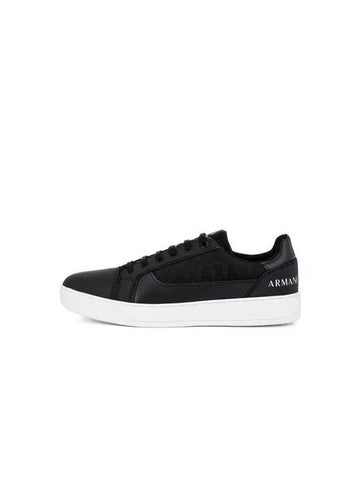 Men s Side Logo Jacquard Sneakers Black 271922 - ARMANI EXCHANGE - BALAAN 1